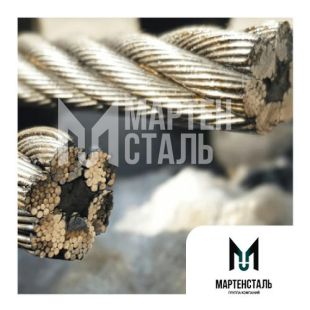 Канат двойной свивки стальной 5,1 мм ЛК-Р ГОСТ 2688-80