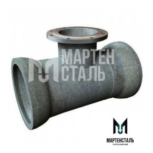 Тройник раструб-фланец чугунный ТРФ 1000х350 мм ГОСТ 5525-88